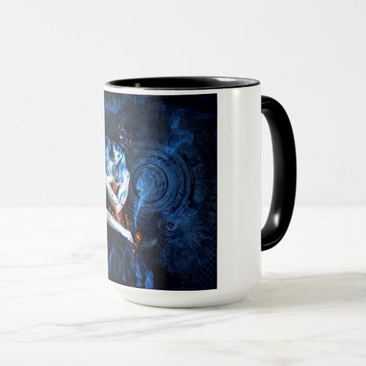 Mug "Fille et tuyau de vapeur " (Devant droit)