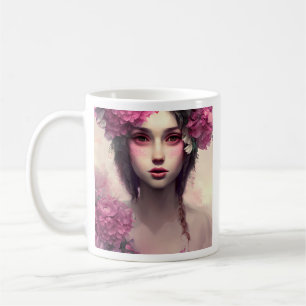 Mug Fille Éthérée Personnalisée avec des Taches de Rou