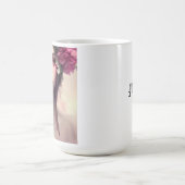 Mug Fille Ethérée Personnalisée avec des taches roses (Centre)