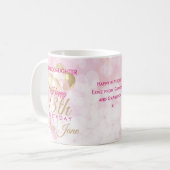 Mug Fille-fille glamour 13e ballon d'anniversaire (Devant gauche)