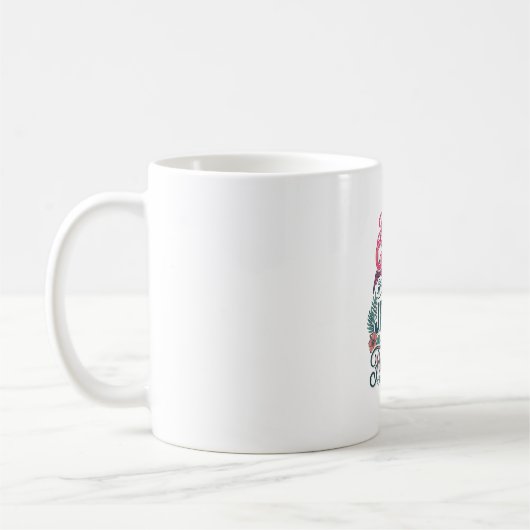 Mug Fille flamant chrétien vintage (Gauche)