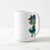 Mug Fille Flapper Zombie des Années 1920 (Devant droit)