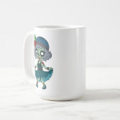 Mug Fille Flapper Zombie des Années 1920 (Devant gauche)
