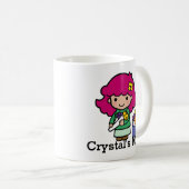 Mug Fille fleuriste future avec fleurs (Devant droit)