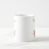 Mug Fille Florale Rose or Personnalisée (Centre)
