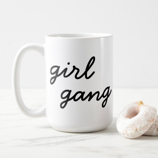 Mug fille gang mignon moderne féministe script de puis