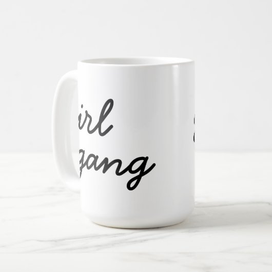 Mug fille gang mignon moderne féministe script de puis