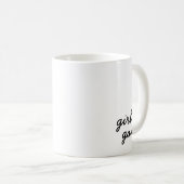 Mug fille gang mignon moderne féministe script de puis (Devant droit)