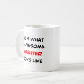 Mug fille, génial (Devant gauche)