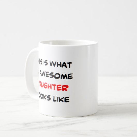 Mug fille, génial (Devant gauche)