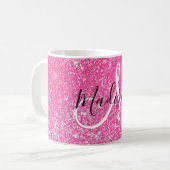 Mug Fille Glam Hot rose Parties scintillant étincelles (Devant gauche)