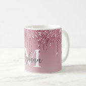 Mug Fille Glam rose Rose Parties scintillant d'or gout (Devant droit)