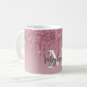 Mug Fille Glam rose Rose Parties scintillant d'or gout (Devant gauche)