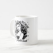 Mug Fille Glamour Rétro Années 50 Citation Drôle Sarca (Devant gauche)