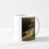 Mug Fille glissant en bas de l'automne de l'eau - (Devant droit)