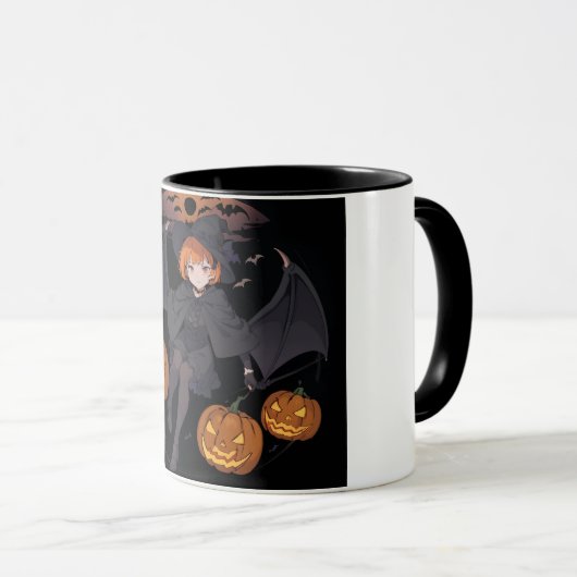 Mug fille halloween (Devant droit)