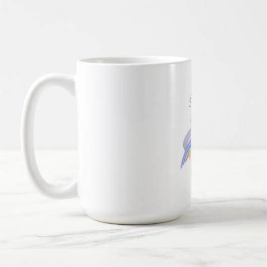 Mug Fille Heureuse Illustration Dessinée à la Main – P (Gauche)