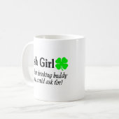 Mug Fille irlandaise le meilleur ami potable qu'un (Devant gauche)