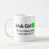 Mug Fille irlandaise le meilleur ami potable qu'un (Gauche)