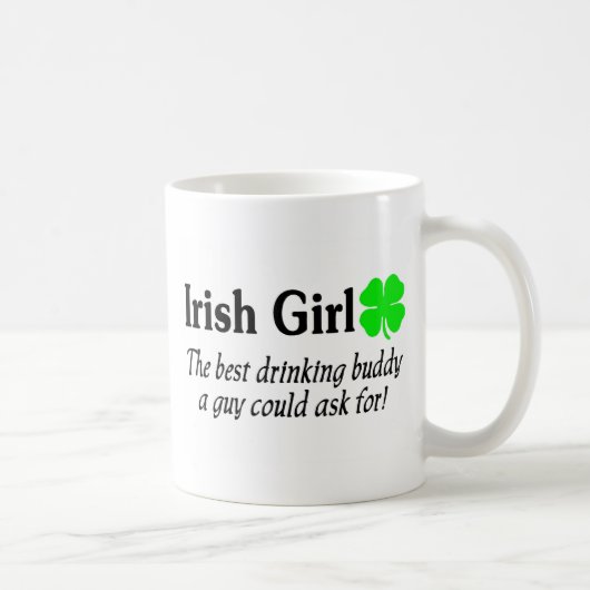 Mug Fille irlandaise le meilleur ami potable qu'un (Droite)