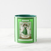 Mug Fille irlandaise portant le vert (Centre)