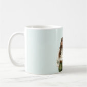 Mug Fille Jean Vert Cheveux Marrons Frange (Gauche)