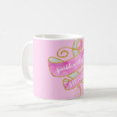 Mug Fille Joli Rose Rose Parties scintillant Or Sparkl (Devant gauche)