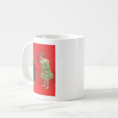 Mug Fille jouant avec une poupée Krampus (Devant gauche)