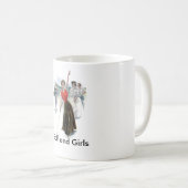 Mug Fille jouante au golf originale (Devant droit)