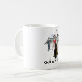 Mug Fille jouante au golf originale (Devant gauche)