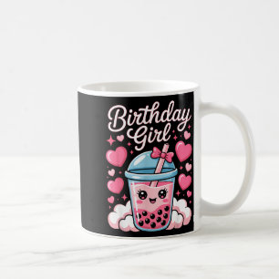 Mug Fille Joyeux Anniversaire Mignonne Nk Nœud Thé Aux