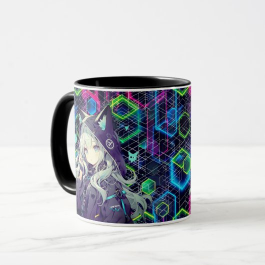 Mug Fille Kawaii Neko (Devant gauche)