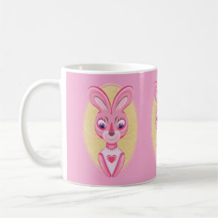 Mug Fille lapin dessin animé mignonne