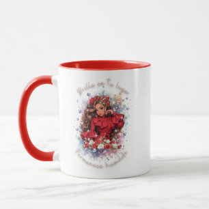 Mug Fille latine brille à ta place reste humble