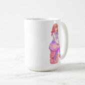 Mug Fille Macaron rose (Devant droit)