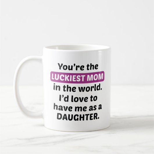 Mug Fille maman Lucky (Gauche)