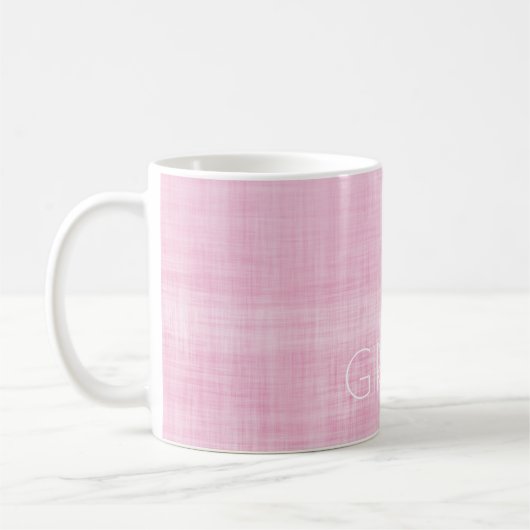 Mug Fille Maman Pastel Rose Nouveau bébé Douce Fête de (Gauche)