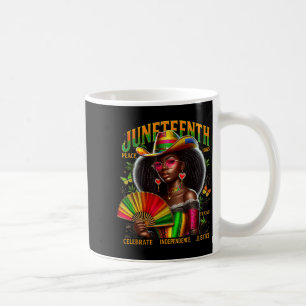 Mug Fille melanine cowgirl juneteenth 1865 fierté noir