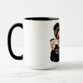 Mug Fille mignonne et impertinente au café (Gauche)