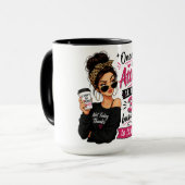 Mug Fille mignonne et impertinente au café (Devant gauche)