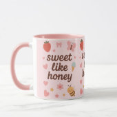 Mug Fille Mignonne Rose Kawaii – Design Mignon (Gauche)