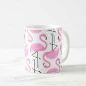 Mug Fille moderne Tropical rose Flamingo modèle (Devant droit)