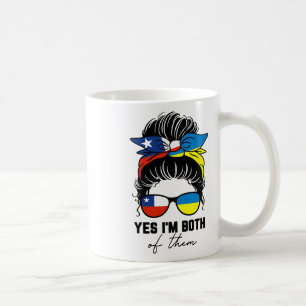 Mug Fille moitié chilienne moitié ukrainienne Chili Uk