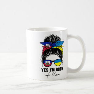 Mug Fille moitié haïtienne moitié ukrainienne Haïti Uk