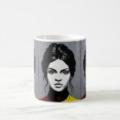 Mug Fille mûre, cadre double couleur (Centre)