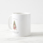 Mug Fille née en décembre | Monogramme (Devant gauche)
