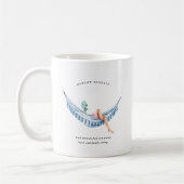 Mug Fille née en juillet | Monogramme (Gauche)