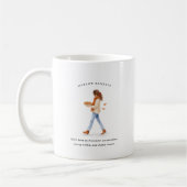 Mug Fille née en Novembre | Monogramme (Gauche)