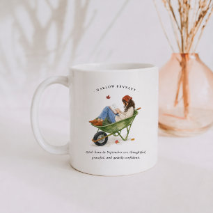Mug Fille née en septembre Monogramme