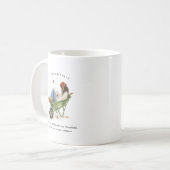 Mug Fille née en septembre | Monogramme  (Devant gauche)